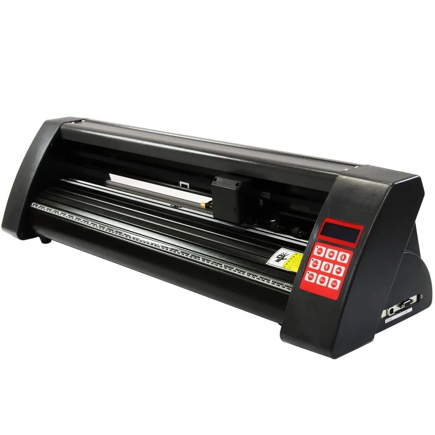 Monstershop PixMax 720mm Vinyl Schneideplotter in Schwarz mit roter Bedienkonsole.