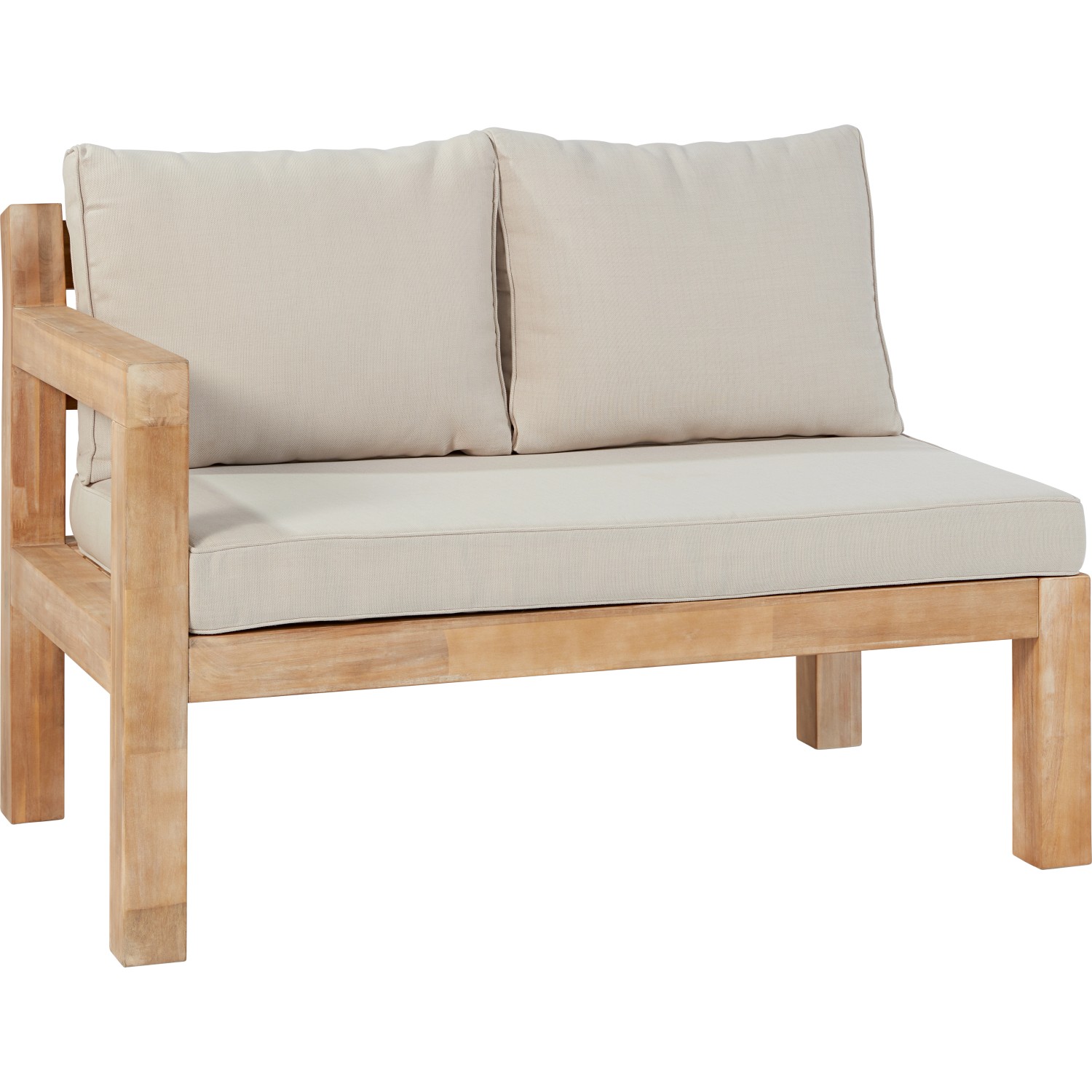 Lounge-Sofa aus Akazienholz mit Auflagen, Teil des 4-teiligen Lounge-Sets Morenci.