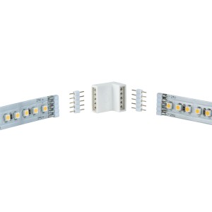 Paulmann LED-Strip Eckverbinder 4er-Set MaxLED, weiß, für LED-Streifen.