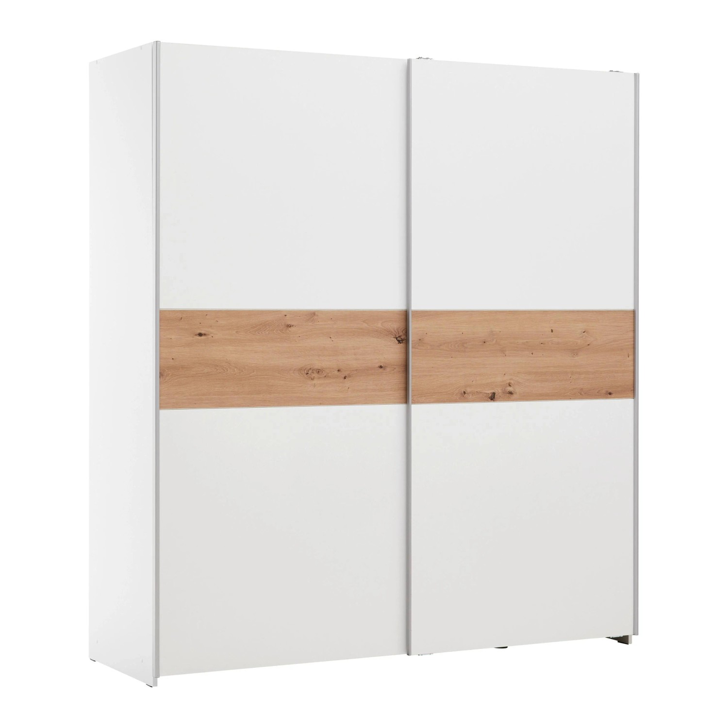 Mömax Schwebetürenschrank Urbanline Weiß/Eichefarben
