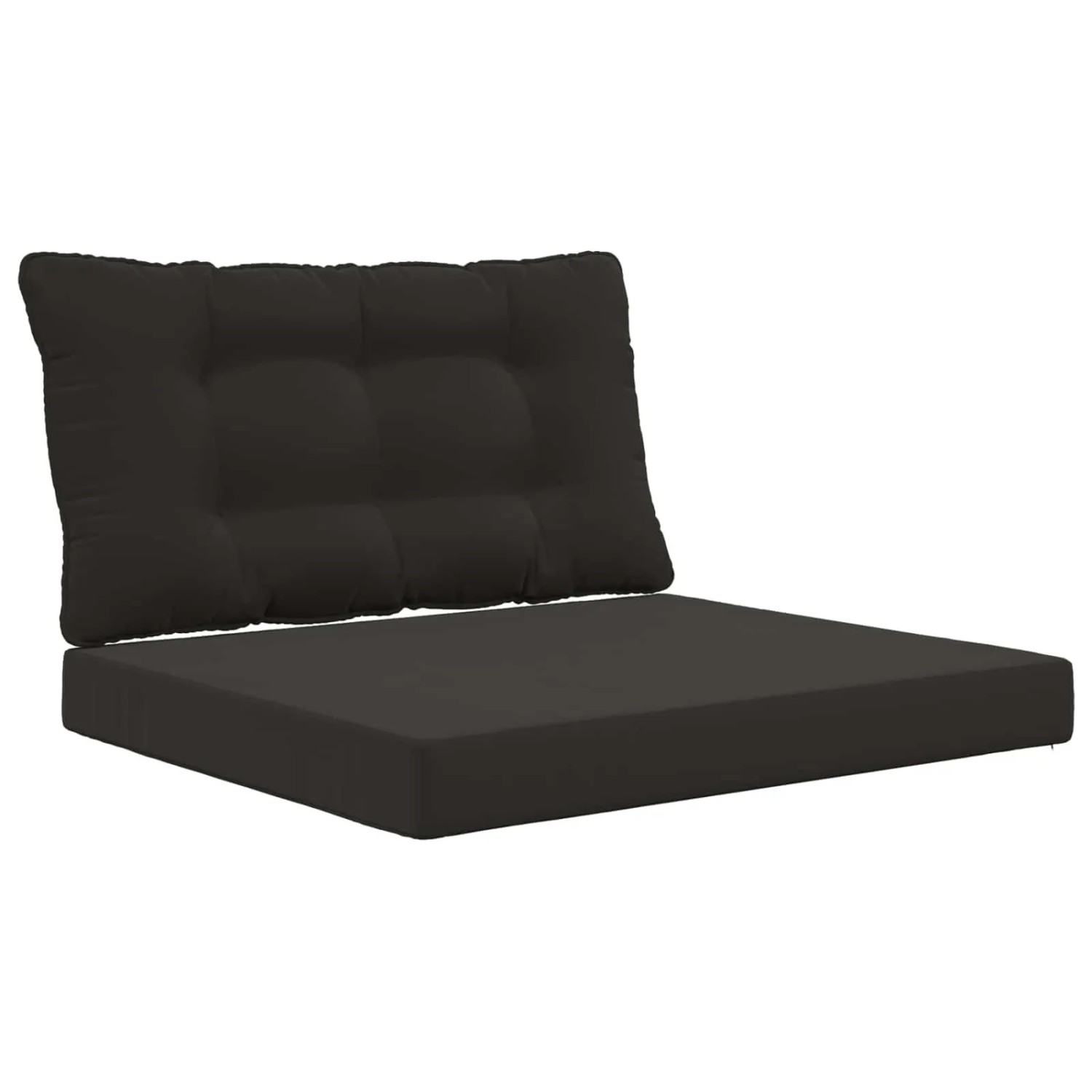 vidaXL Sofakissen für Draußen 2-Tlg Schwarz Polyester 900904
