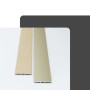 Dalsys Übergangsprofil Alu Champagner und Holzoptik. Flaches Bodenprofil für Laminat, Vinyl, Parkett.