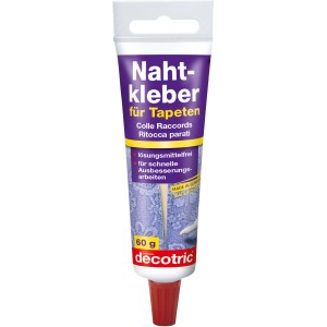 Decotric Nahtkleber Tube, 60g, für Tapetenreparaturen, lösungsmittelfrei.