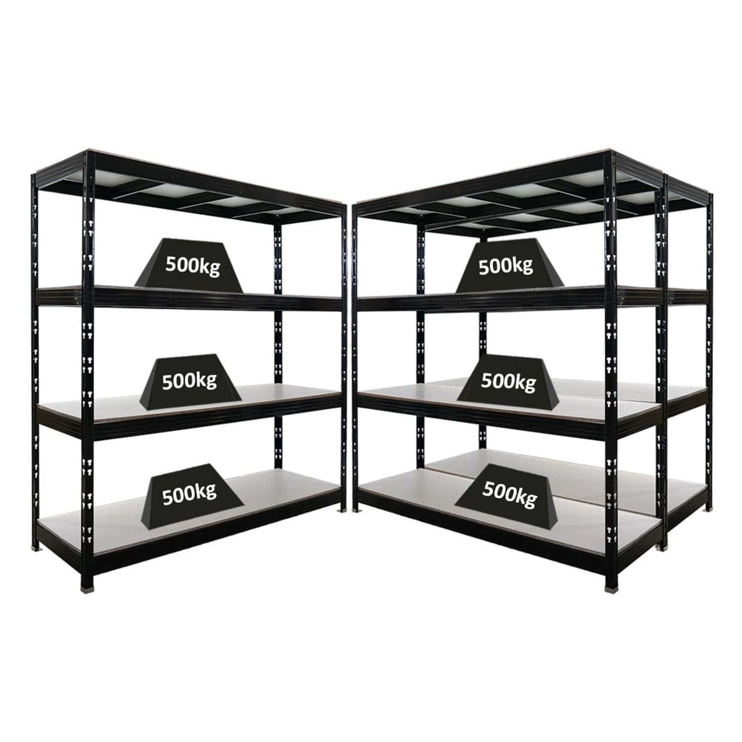 PROREGAL Mega Deal 3x Profi Schwerlastregal Rhino HxBxT 200x200x60cm 4 Mela günstig online kaufen