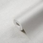 Weiße AS-Creation Vliestapete Meistervlies mit Textiloptik auf Rolle.