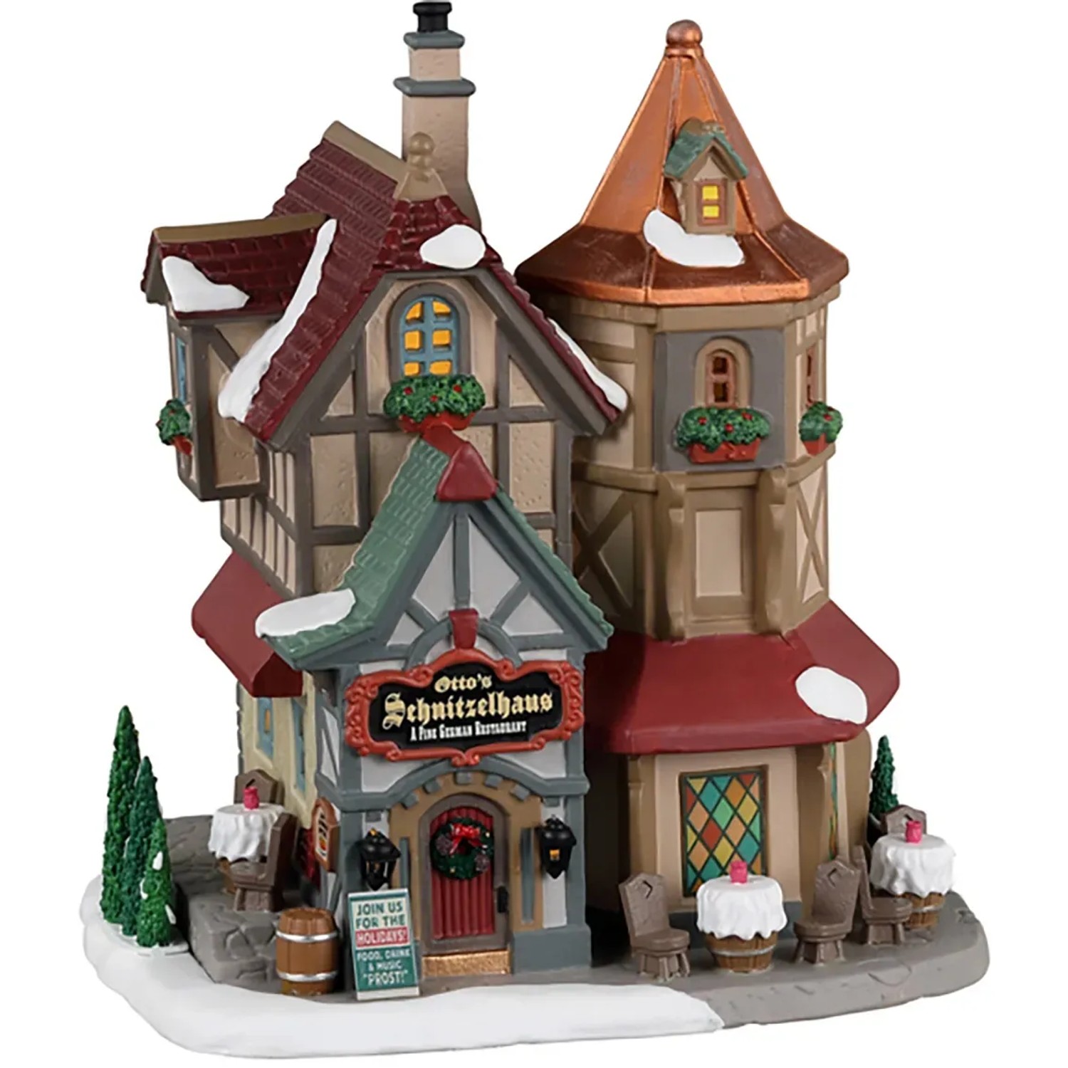 Lemax Weihnachtsdekoration Otto's Schnitzelhaus 19,7 cm x 18,1 cm x 14 cm