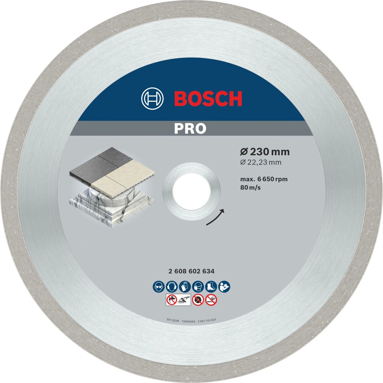 Bosch Accessories 2608602634 Diamanttrennscheibe Durchmesser 230 mm 1 St.