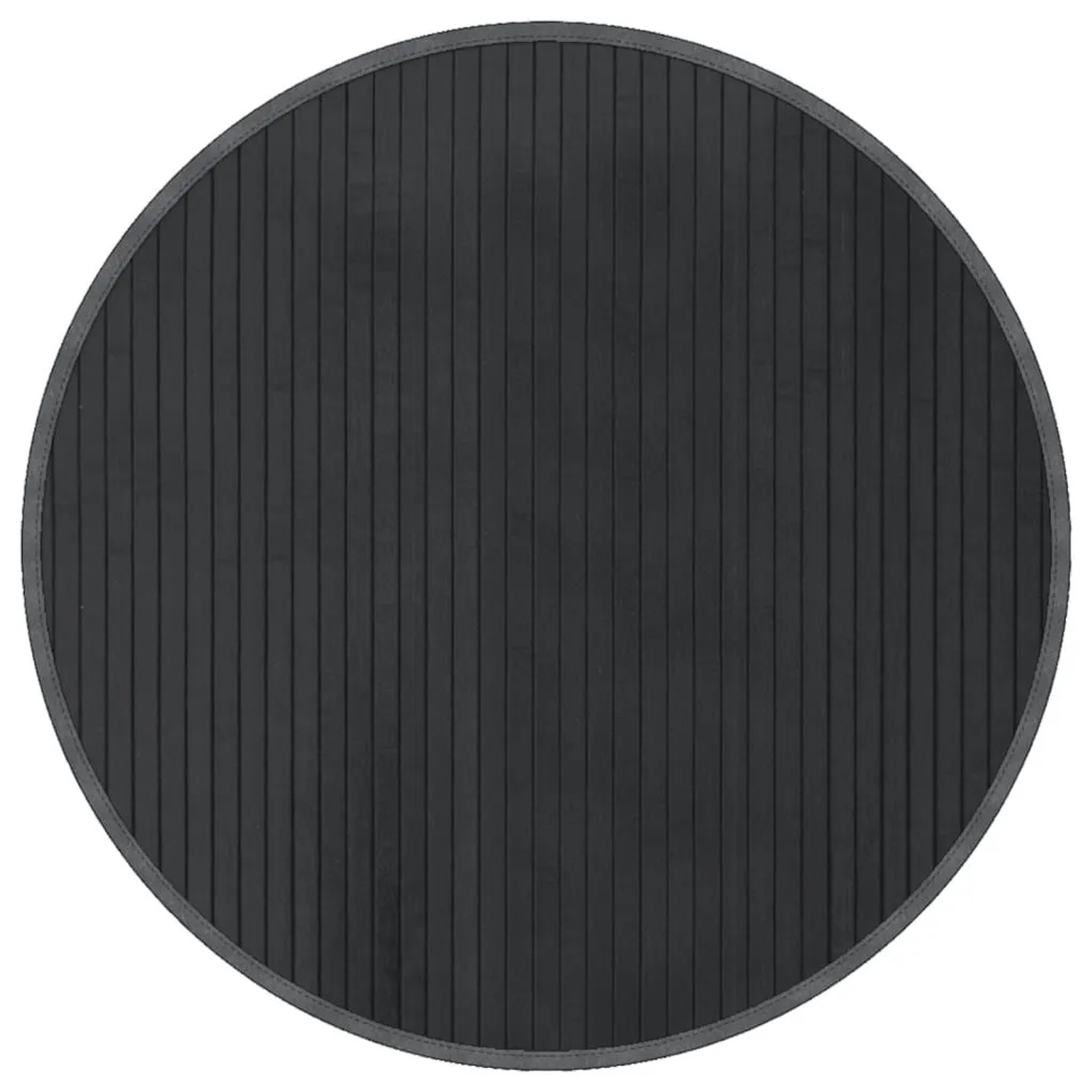 vidaXL Teppich Rund Grau 60 cm Bambus 376976