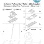 Aufbauanleitung für needs&wants Pflanzenregal Bloomy2: Einzelteile und Schrauben für einfache Montage.