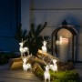 Konstsmide LED-Rentier 5er-Set aus Acryl mit warmweißen LEDs für den Außenbereich.