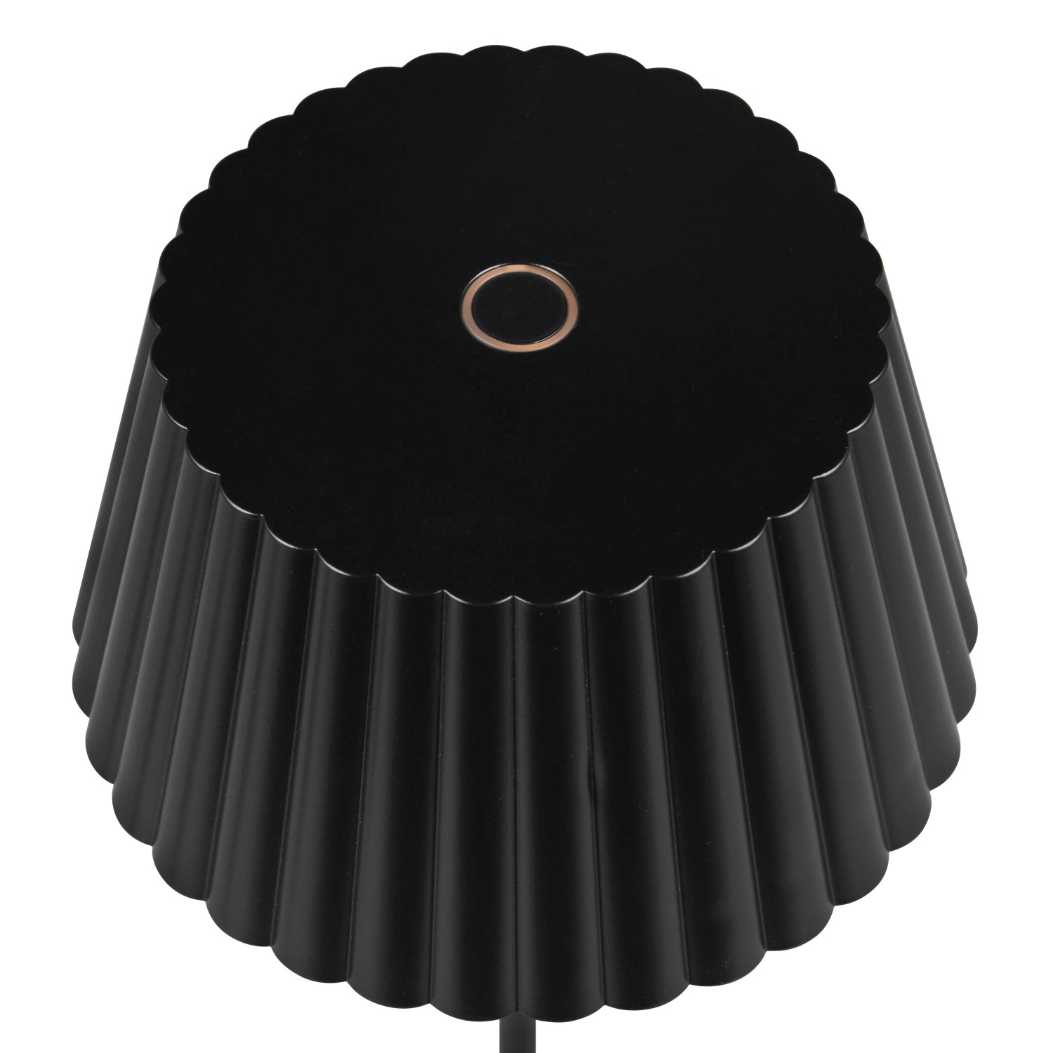 Schwarze Reality LED Stehleuchte Suarez, Akku-Lampe mit Touch-Dimmer, Ø 13,5 cm.