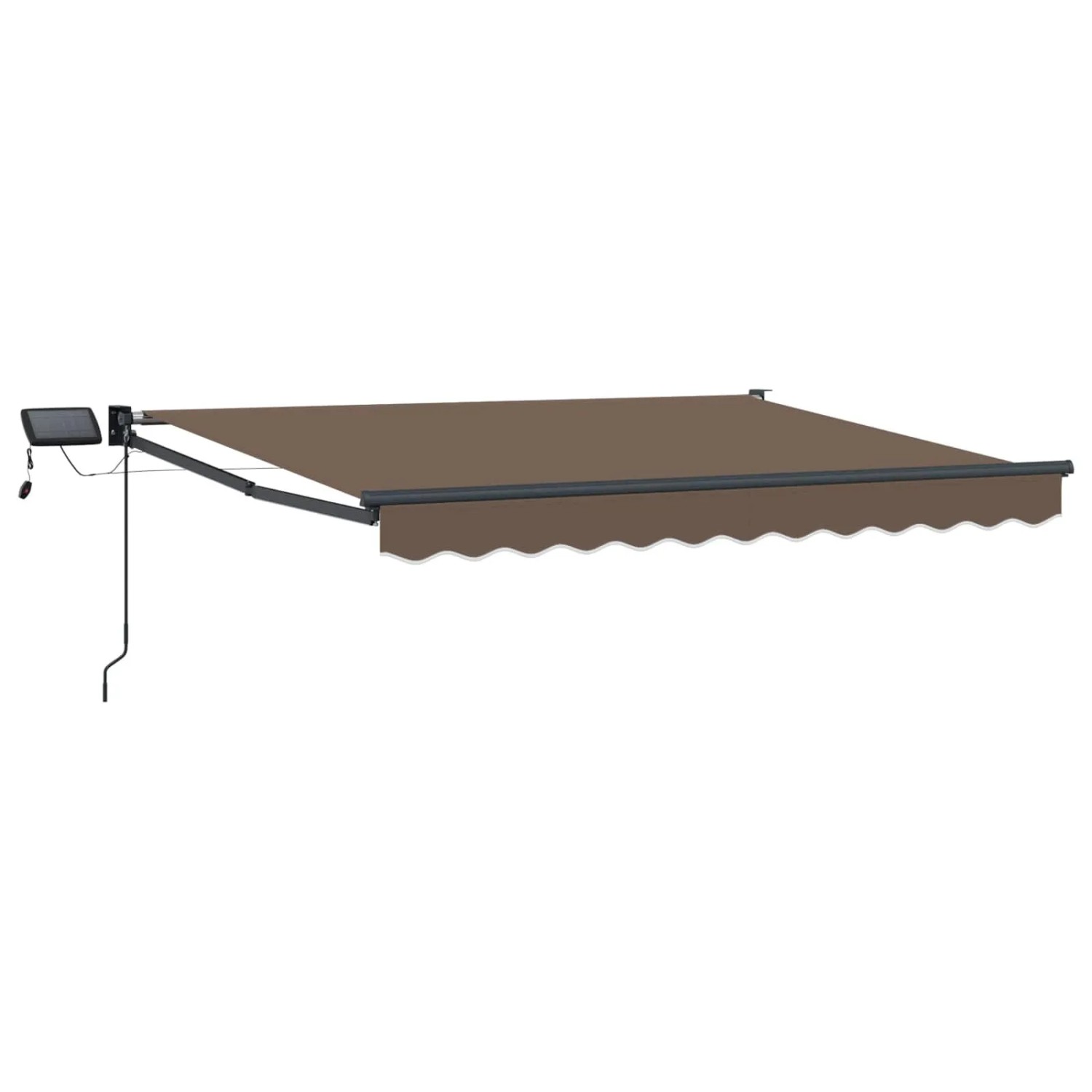 vidaXL Manuelle Gelenkarmmarkise mit LEDs Taupe 3425873