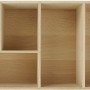 Fackelmann Schubladenbox aus Buche mit 5 Fächern für Badmöbel-Zubehör.