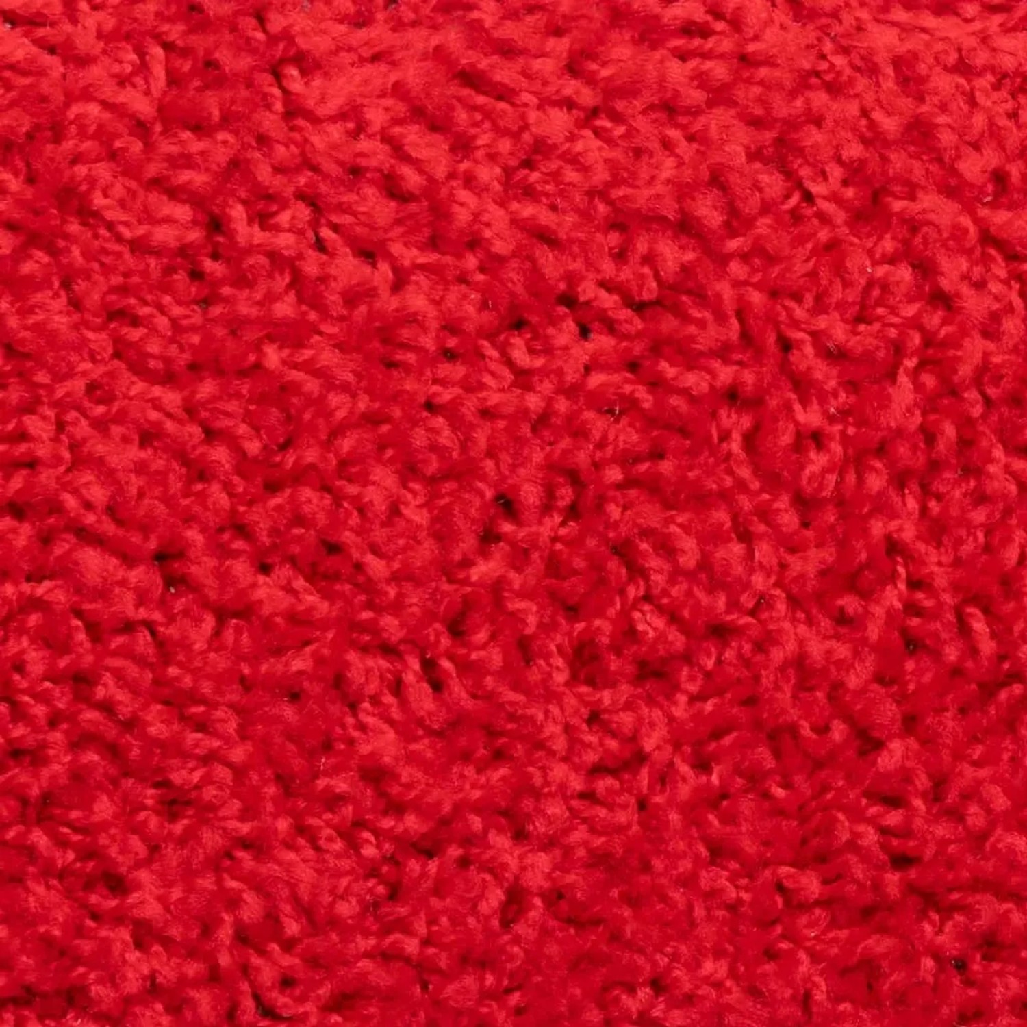Nahaufnahme einer roten, getufteten vidaXL Stufenmatte aus PP. Weiche, dichte Textur für Treppen.