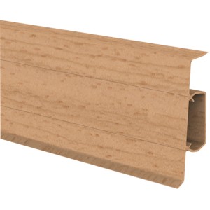 Kabelkanalleiste Cubica 60 sk in Buche Optik, 22x60x2500 mm, zur einfachen Kabelverlegung.