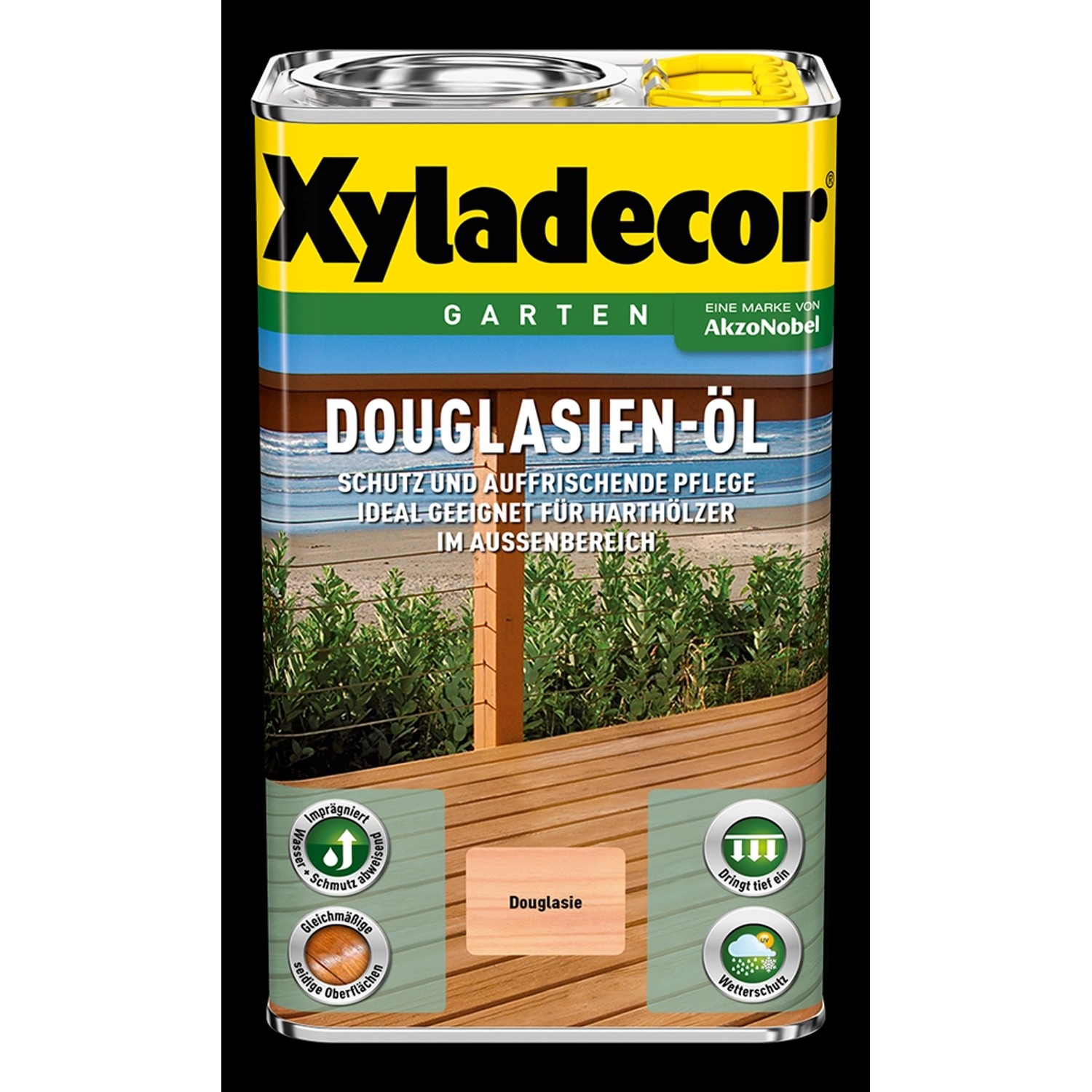 Xyladecor Douglasien-Öl Holzschutz für außen seidenglänzend 2,5 l