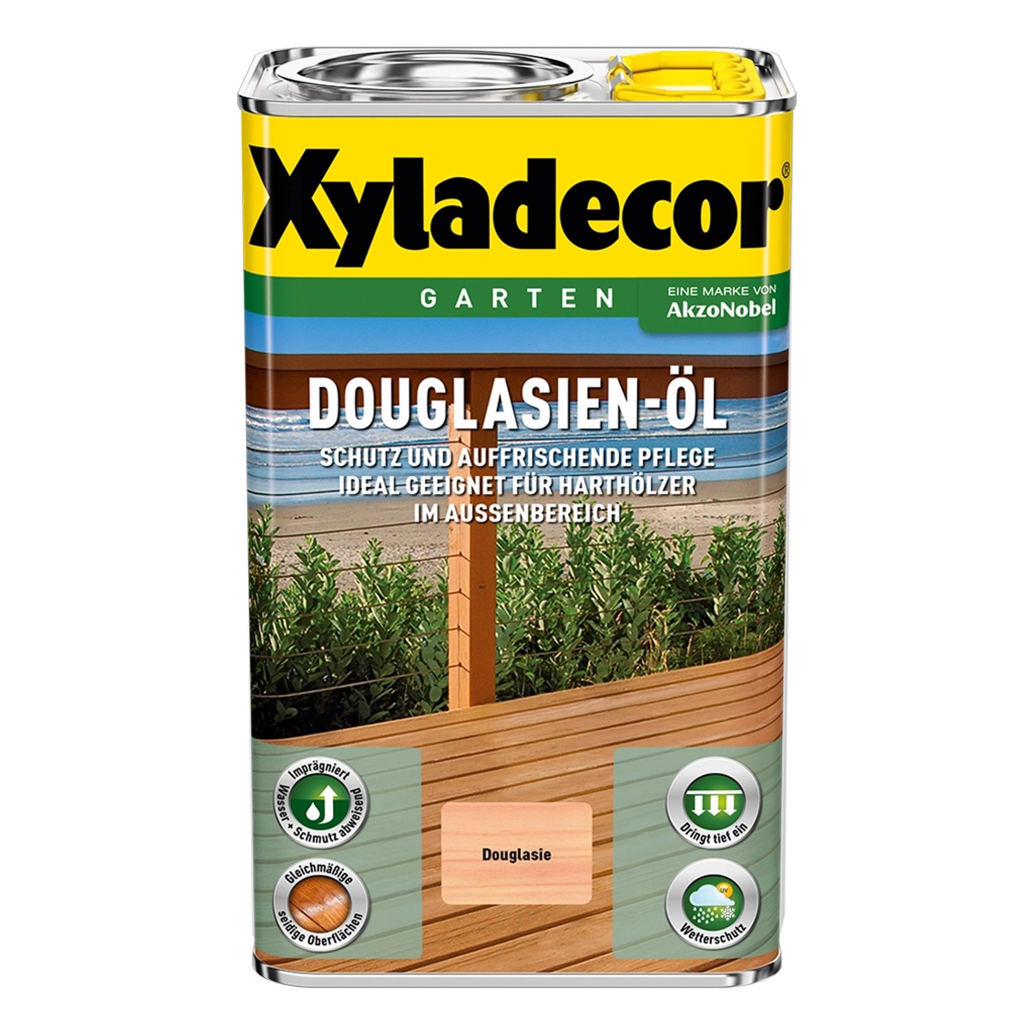 Thumbnail - Xyladecor Douglasien-Öl Holzschutz für außen seidenglänzend 2,5 l