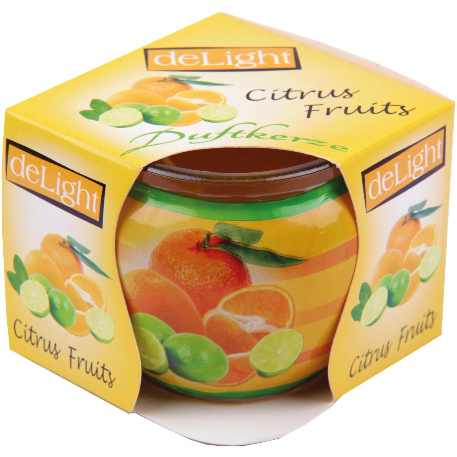 HS Candle Duftkerze Motiv Kerze Raumduft Citrus Fruits