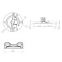 SOTECH Tischverbinder Drehriegel Ø60 mm Nickeloptik_4