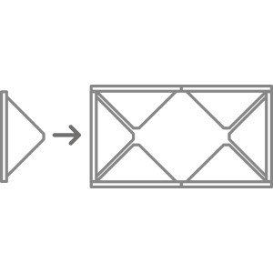Diephaus Hochbeet-Set Sichtbeton 210 cm x 100 cm x 80 cm x 5 cm Grau 4-teilig