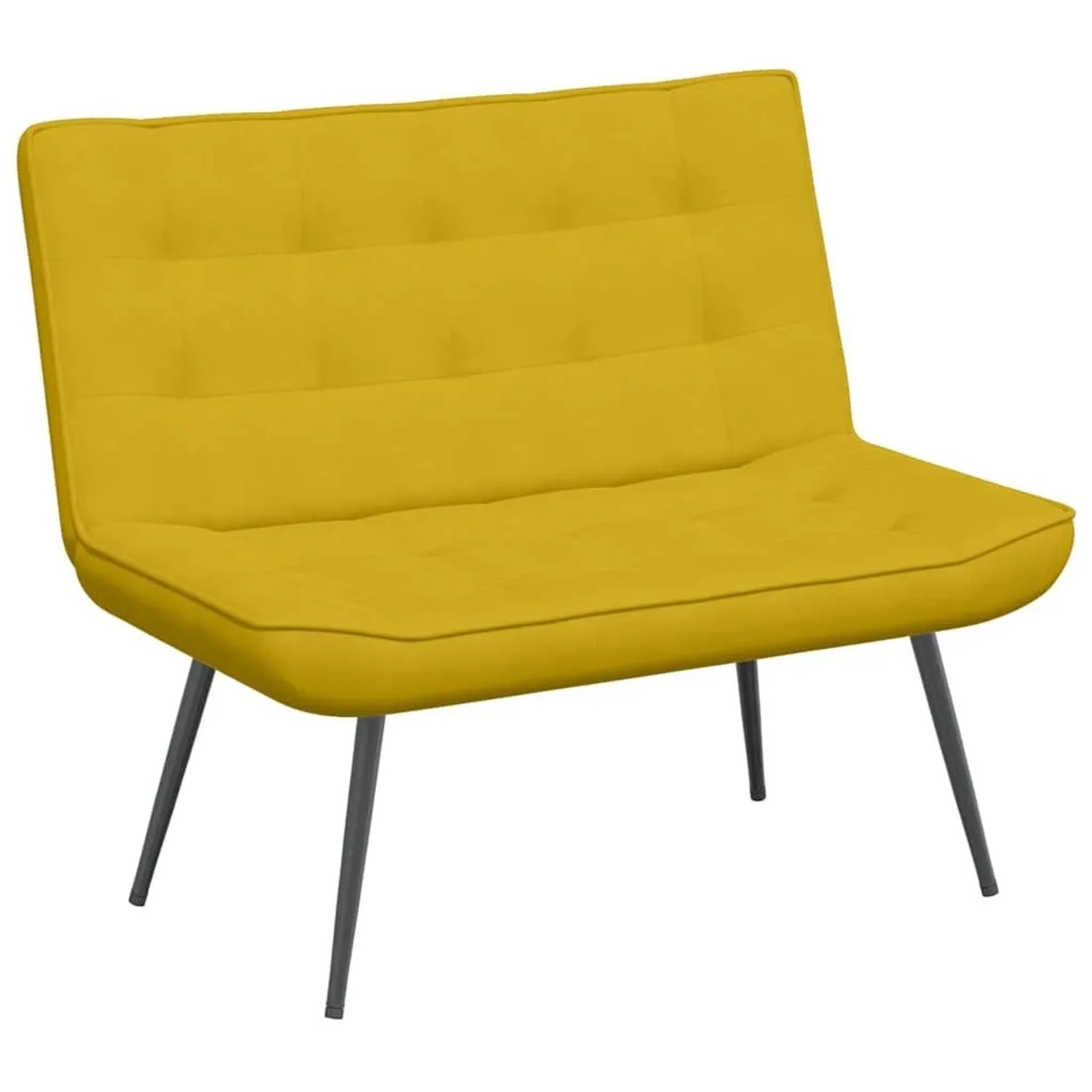 vidaXL Sitzbank Gelb 110x74x84 cm Samt 4012343