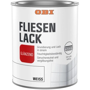 OBI Fliesenlack Weiß Glänzend 750 ml