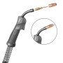 STAHLWERK FLUX Verschleißteile Set 23-tlg für AK15/MB15 Schweißbrenner. Grauer Griff, Fülldrahtdüsen, Stromdüsen 0,9 mm.