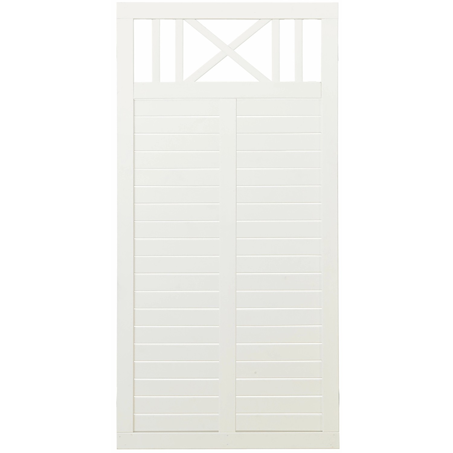 Sichtschutzzaun Nostalgi Nadelholz Weiß 90 cm x 180 cm günstig online kaufen