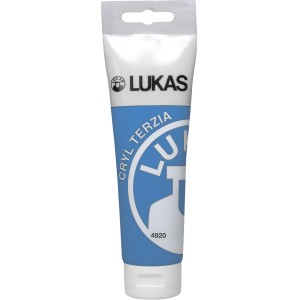 Tube Lukas Cryl Terzia Acrylfarbe Studien-Qualität, 125 ml, Primär-Blau.