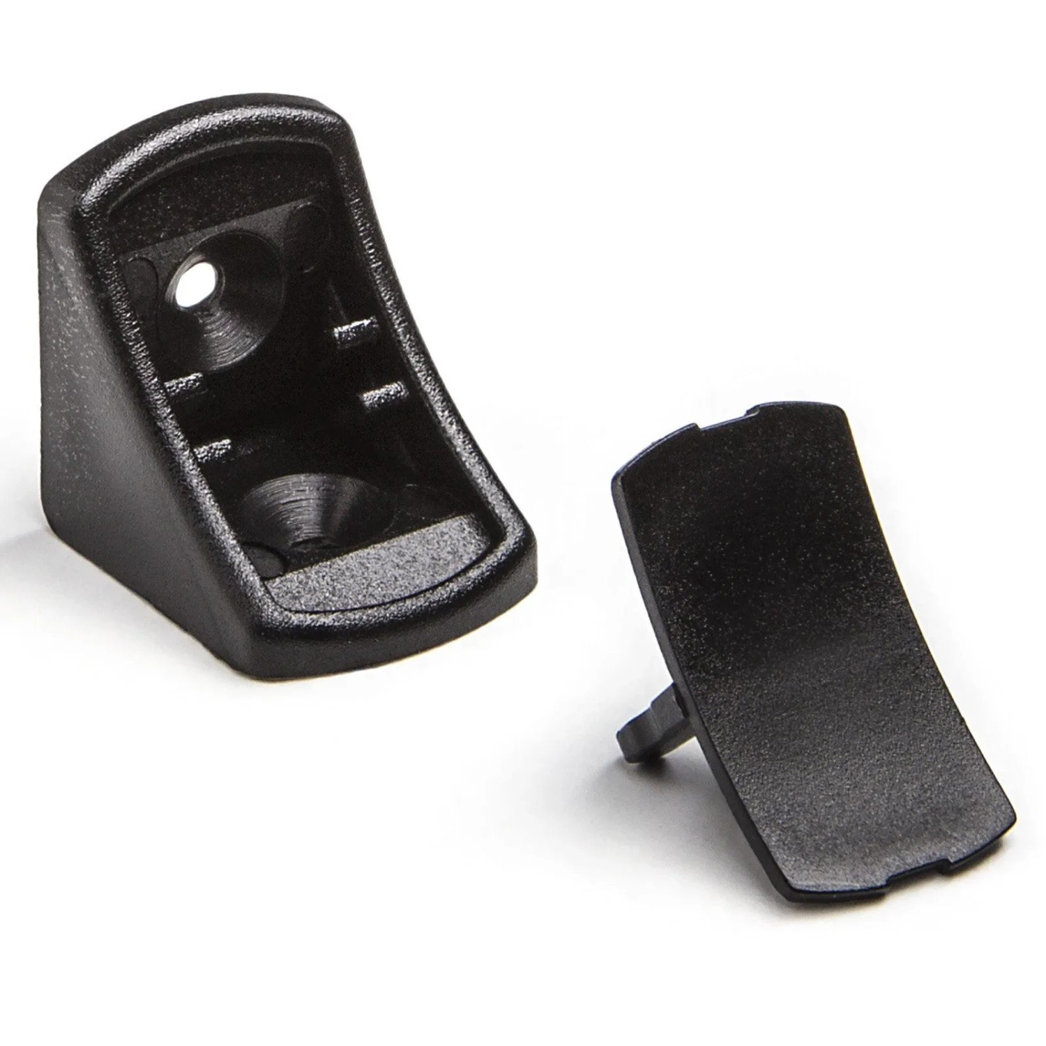 SOTECH 100 Stück Korpusverbinder 24 x 24 x 20 mm mit Abdeckkappe Schwarz