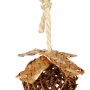 Trixie Weidenball Natural Living, Vogelspielzeug mit Nistmaterial, Ø 5,5/18cm, zum Knabbern und Spielen.