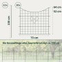 VERDOBA Teichzaun Gartenzaun Hundezaun Metall Gitterzaun aus Zaunelementen 10x Unterbogen Grün mit Form_3