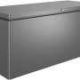 Biohort LoungeBox 200, dunkelgrau-metallic, ideal zur Aufbewahrung von Gartenartikeln und Sitzkissen.