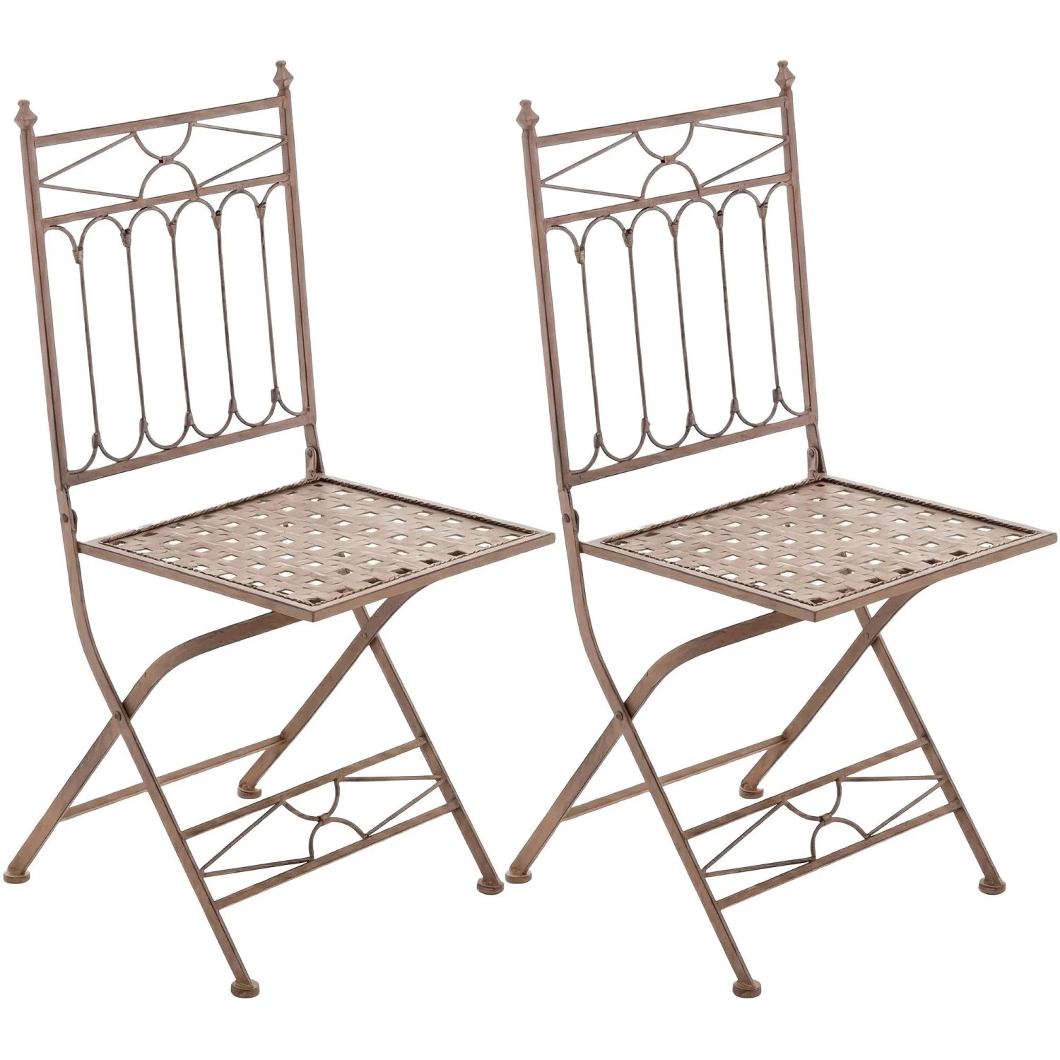 CLP 2er Set Klappstühle Asina Antik Braun