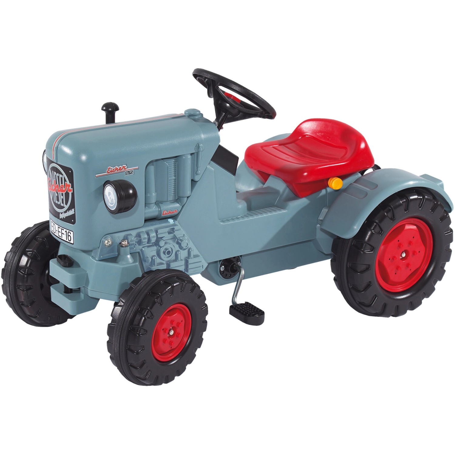 BIG Traktor Eicher Diesel ED 16 Trettraktor mit Kettenantrieb