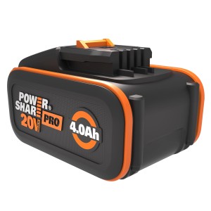 Worx Akku WA3644 Power Share 4 Ah für Elektrowerkzeuge, schwarz/orange.