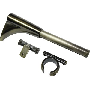 Gardinia Universal Träger Romana, Messing-Antik, 15 cm, für Stilgarnituren.