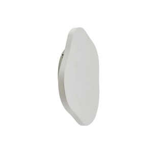 Lindby LED Wandleuchte Wandlampe Innen Nielson 10031097 Modern in Weiß aus GipsTon 1-flammig Wohnzimmerleuchte