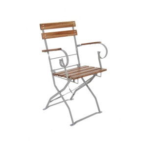 Lex Gartensessel Armlehne Biergartensessel Gartenstuhl Akazienholz Klappbar Balkon