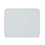 Weißes Hama Mauspad in Lederoptik, 23x23,5 cm, für präzise Maussteuerung am Computer.