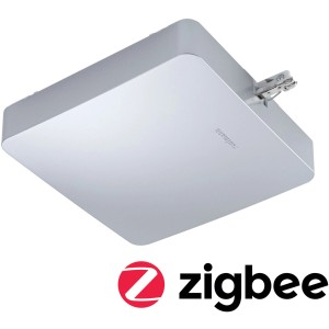 Paulmann Urail Mitteleinspeisung, Chrom matt, mit Zigbee für Smart Home Schienensysteme.