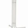 Weißer, runder Mfg Klapptisch (Ø 85 cm) für Garten oder Balkon.