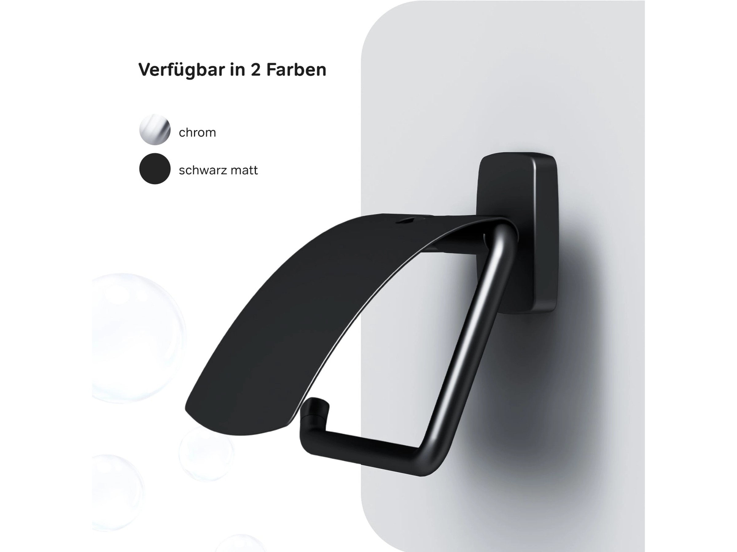 AM.PM Toilettenpapierhalter mit Deckel Gem Schwarz kaufen bei OBI 