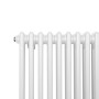 Weißer 2-Säulen Heizkörper, traditionelles Design, 600x1192 mm. Ideal für wohlige Wärme im Zuhause.