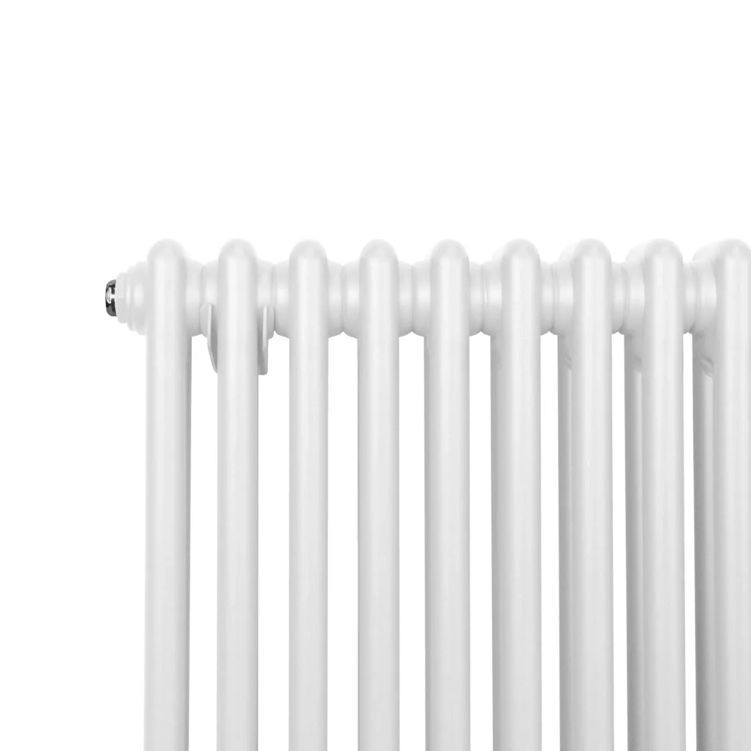 Weißer 2-Säulen Heizkörper, traditionelles Design, 600x1192 mm. Ideal für wohlige Wärme im Zuhause.