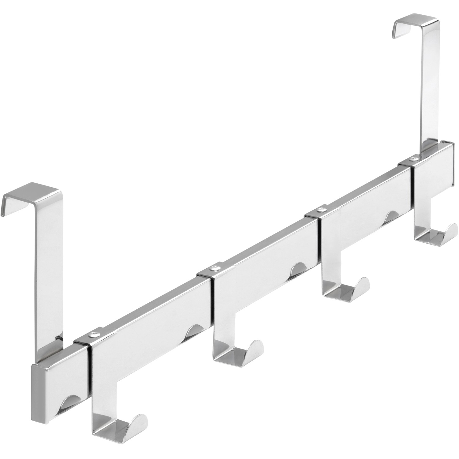 Siro Türgarderobe mit 4 Haken, Chrom glänzend, zum Einhängen an der Tür.