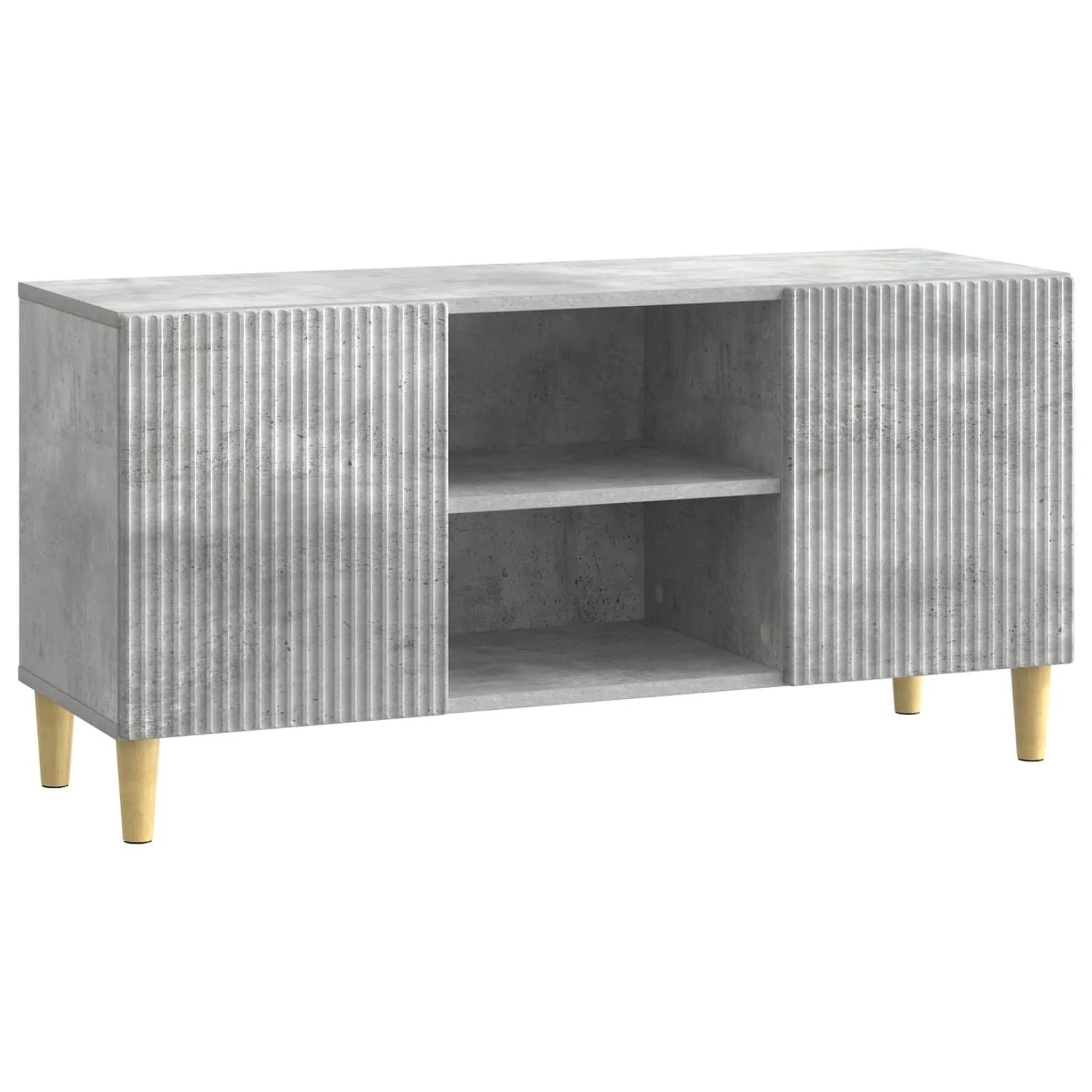 vidaXL TV-Schränk Betongrau 102 x 34,5 x 50 cm Holzwerkstoff 894698