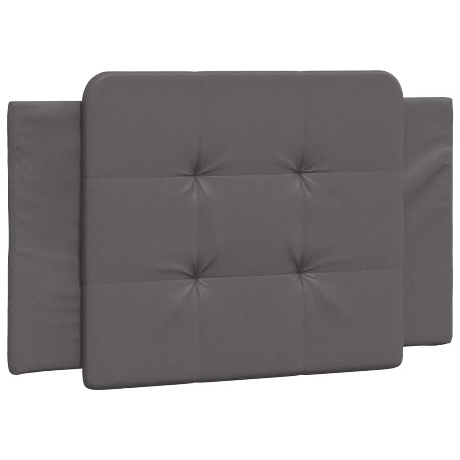 vidaXL Kopfteil-Kissen Zadar Grau 80 cm Kunstleder 374832