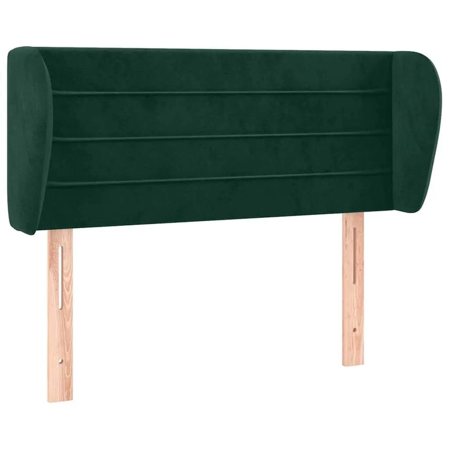 vidaXL Kopfteil mit Ohren Dunkelgrün 93x23x78/88 cm Samt 3117323