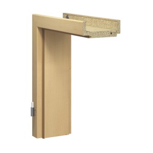 Türrahmen GL74 CPL Ahorn, 98,5x198,5x18,5 cm, Rechtsanschlag. Holznachbildung für Innentüren.